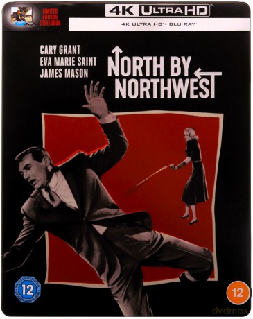 Alfred Hitchcock - North By Northwest (Północ - północny zachód) (steelbook) [Blu-Ray 4K]+[Blu-Ray]