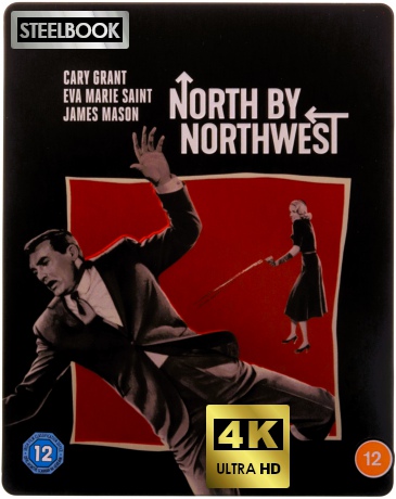 Alfred Hitchcock - North By Northwest (Północ - północny zachód) (steelbook) [Blu-Ray 4K]+[Blu-Ray]