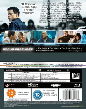 The Amateur [Blu-Ray 4K]+[Blu-Ray]