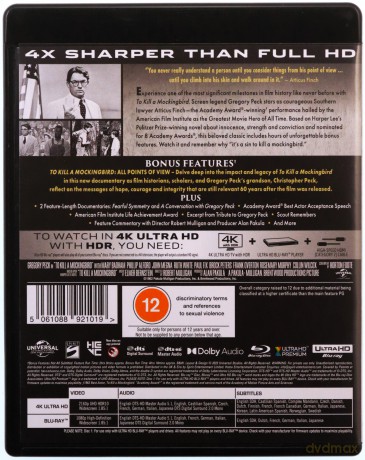 To Kill A Mockingbird (Zabić drozda) [Blu-Ray 4K]+[Blu-Ray]