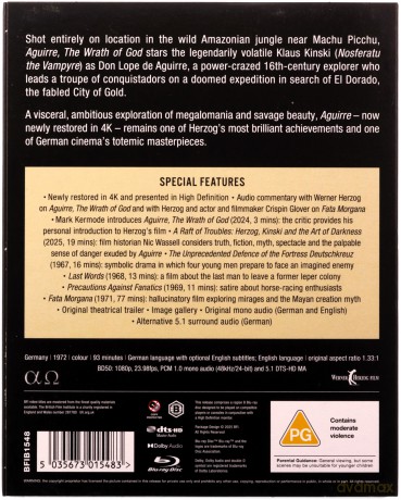 Aguirre - The Wrath Of God (Aguirre, gniew boży) [Blu-Ray]
