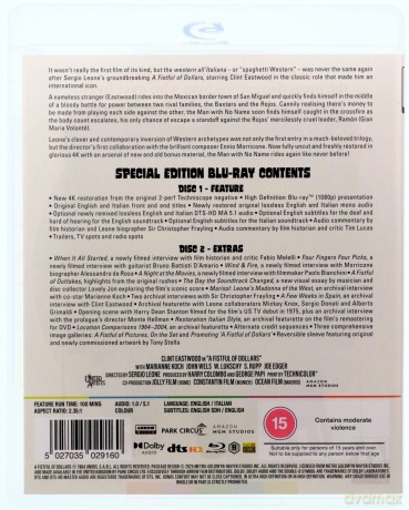 A Fistful Of Dollars [2XBlu-Ray]