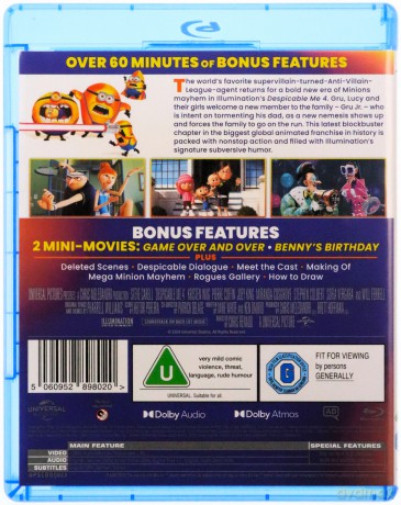 Despicable Me 4 (Gru i Minionki: Pod przykrywką) [Blu-Ray]