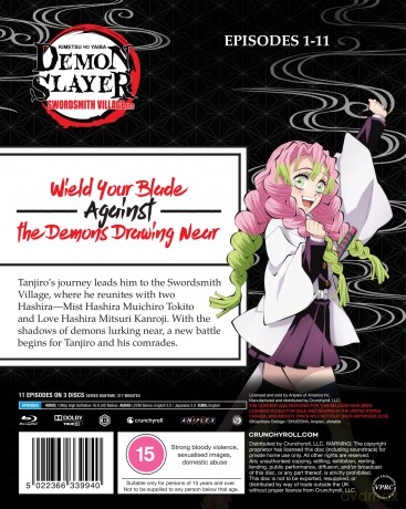Demon Slayer - Kimetsu No Yaiba - Swordsmith Village Arc (Miecz zabójcy demonów: Kimetsu no Yaiba) [3xBlu-Ray]