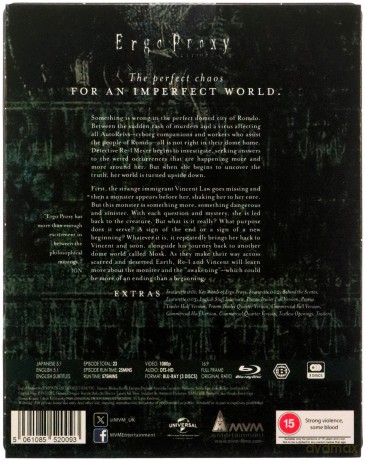 Ergo Proxy Collection (steelbook) [3xBlu-Ray]