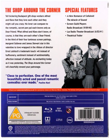 The Shop Around The Corner (Sklep za rogiem) [Blu-Ray]