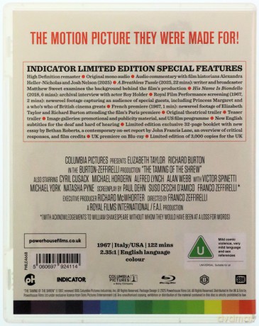 The Taming Of The Shrew (Poskromienie złośnicy) [Blu-Ray]