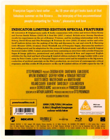 Bonjour Tristesse (Witaj smutku) [Blu-Ray]