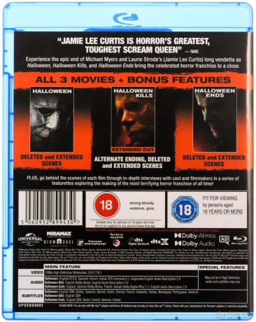 Halloween / Halloween Kills / Halloween Ends [3xBlu-Ray]