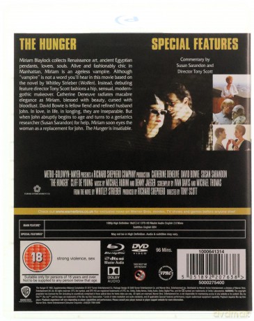 The Hunger (Zagadka nieśmiertelności) [Blu-Ray]+[DVD]