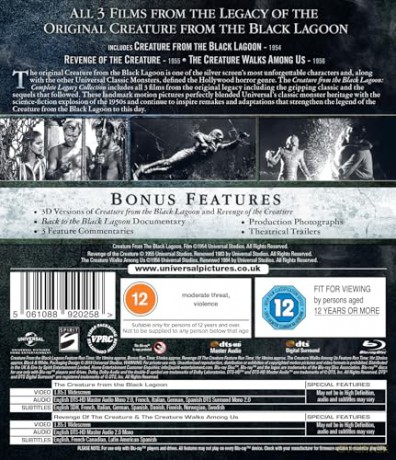 Creature From The Black Lagoon Complete Legacy Collection [2xBlu-Ray]