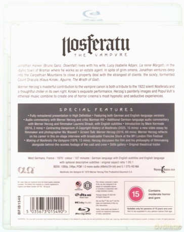 Nosferatu The Vampyre (Nosferatu - wampir) [Blu-Ray]