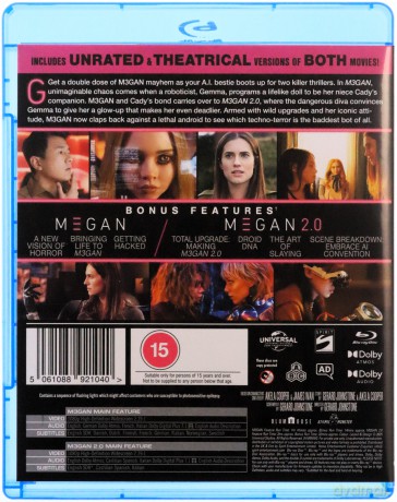 M3gan / M3gan 2.0 (Aka Megan) [2xBlu-Ray]