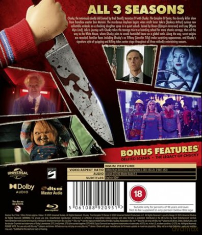 Chucky Seasons 1 to 3 Complete Collection [6xBlu-Ray]