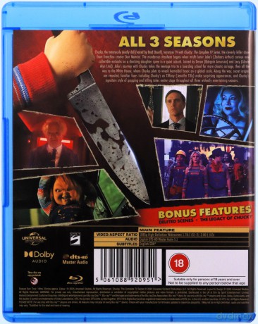 Chucky Seasons 1 to 3 Complete Collection [6xBlu-Ray]