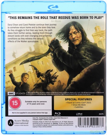 The Walking Dead - Daryl Dixon Season 3 [Blu-Ray]