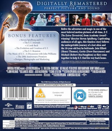 ET - The Extra Terrestrial [Blu-Ray]