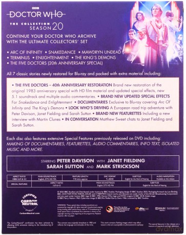 Doctor Who - The Collection Season 20 (Doktor Who) [9xBlu-Ray]