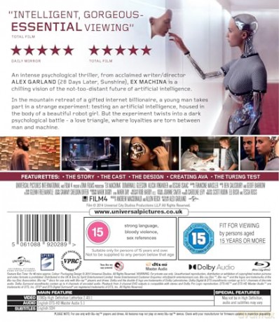 Ex Machina [Blu-Ray]