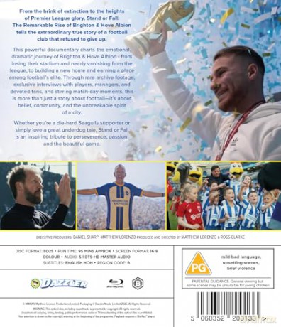 Stand Or Fall - The Remarkable Rise Of Brighton and Hove Albion [Blu-Ray]