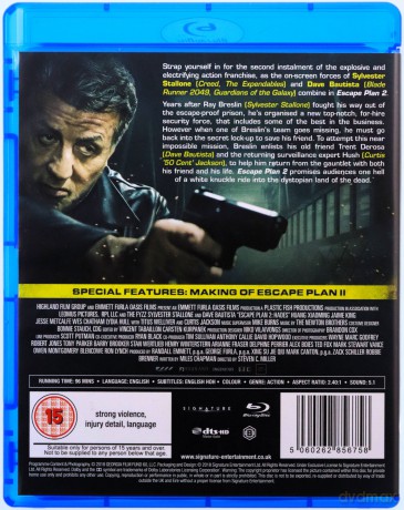 Escape Plan 2 (Plan ucieczki 2: Hades) [Blu-Ray]