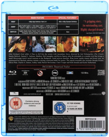 A Time To Kill (Czas zabijania) [Blu-Ray]