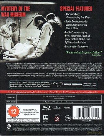 Mystery Of The Wax Museum (Gabinet figur woskowych) [Blu-Ray]