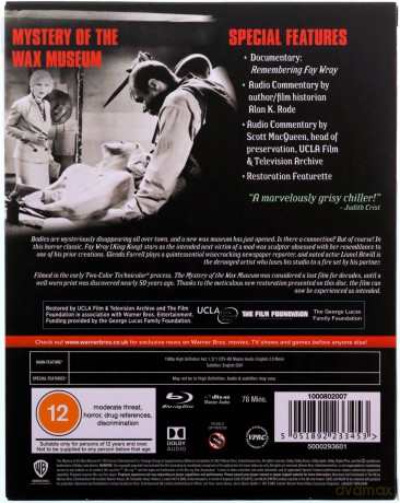 Mystery Of The Wax Museum (Gabinet figur woskowych) [Blu-Ray]