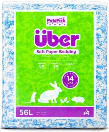 Über - Soft Paper Bedding 56l Blue/White - (45066)