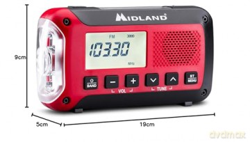 Midland - Emergency Radio and Powerbank ER250BT with Bluetooth