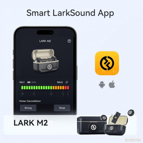 Hollyland - Lark M2 Camera Wireless Lavalier Microphone