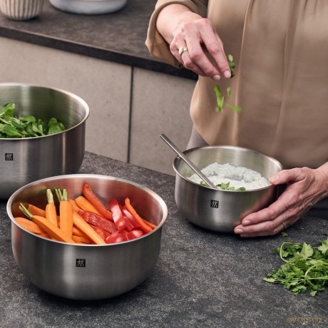 Zwilling - Prep Bowl Set - Silver - 3 pcs