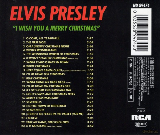 Elvis Presley: I Wish You A Merry Christmas [CD]