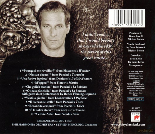 Michael Bolton: My Secret Passion (The Arias) [CD]