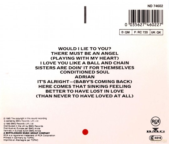 Eurythmics: Be Yourself Tonight [CD]