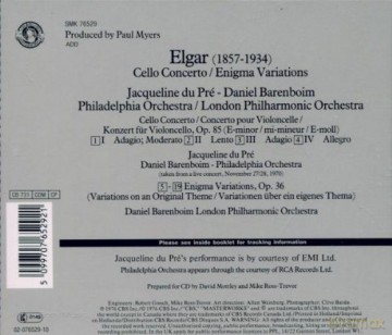 Elgar: Cello Concerto Op. 85 [CD]