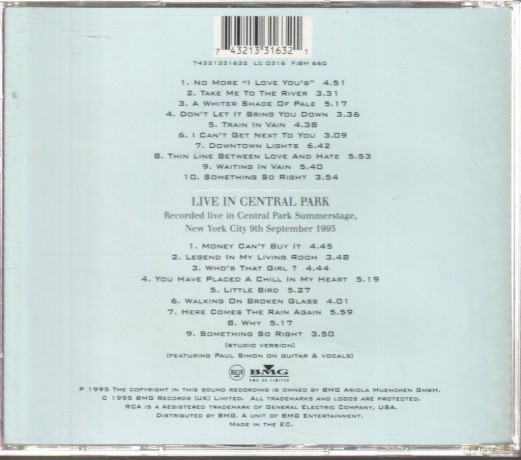Annie Lennox: Medusa and Bonus Live In Central Park [CD]
