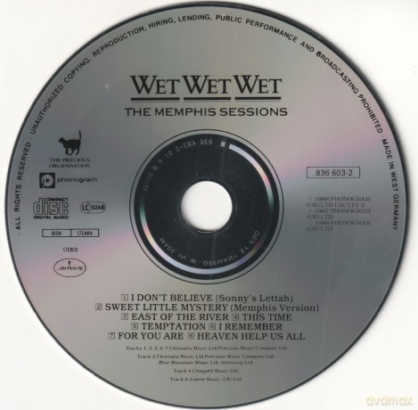 Wet Wet Wet: The Memphis Sessions [CD]