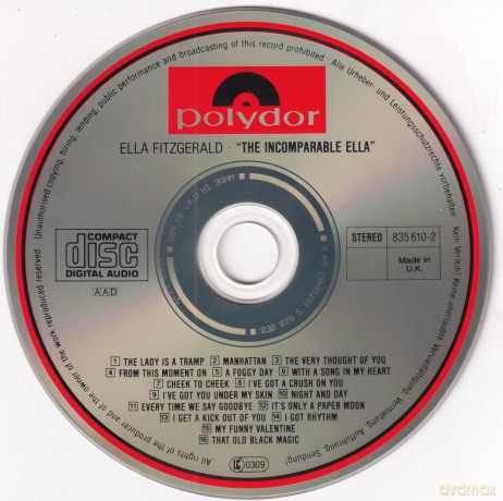 Ella Fitzgerald: The Incomparable Ella Fitzgerald [CD]
