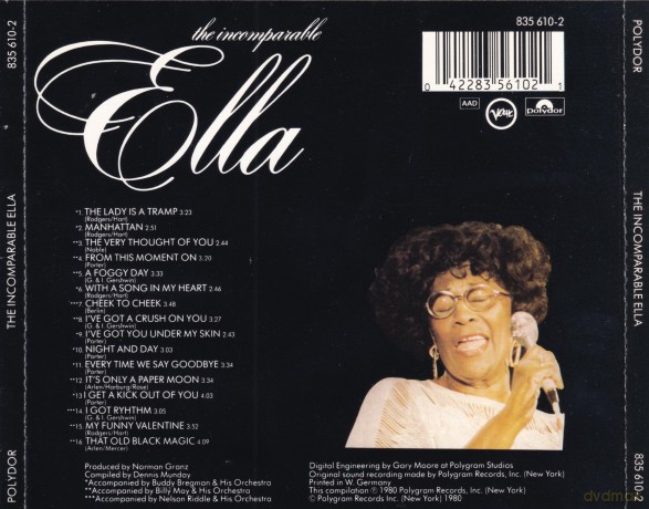 Ella Fitzgerald: The Incomparable Ella Fitzgerald [CD]