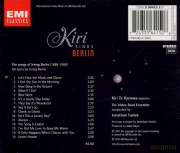 Berlin Irving: Kiri Sings Berlin [CD]