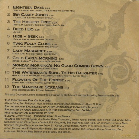 The Eighteenth Day of May: Eighteenth Day Of May [CD]