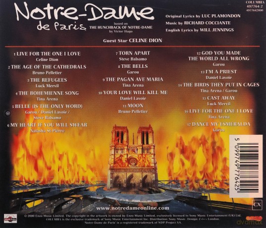 Original Cast Recording: Notre Dame De Paris [CD]