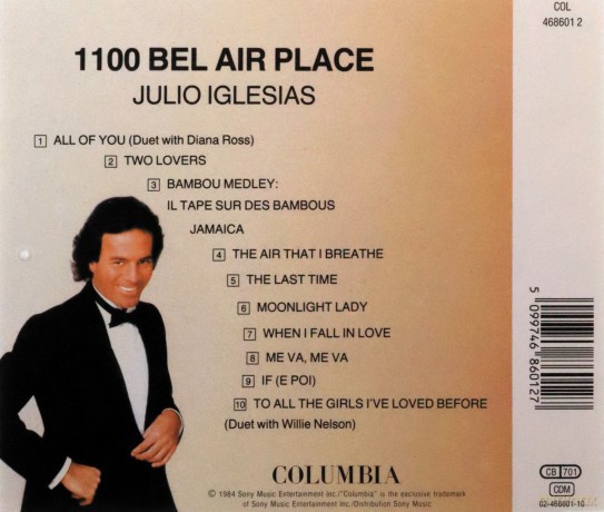 Julio Iglesias: 1100 Bel Air Place [CD]