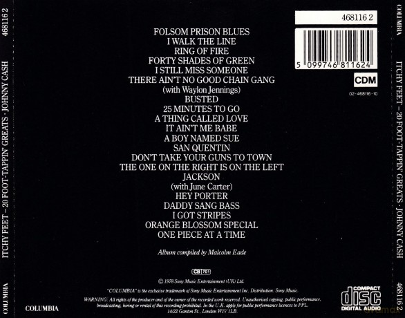 Johnny Cash: Itchy Feet: 20 Foot-Tappin Greats [CD]