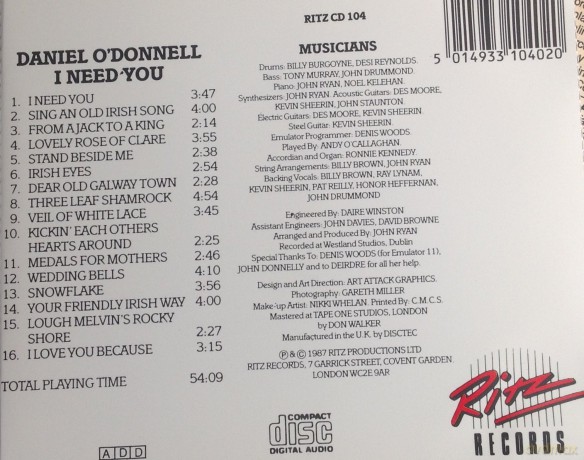 Daniel ODonnell: I Need You [CD]