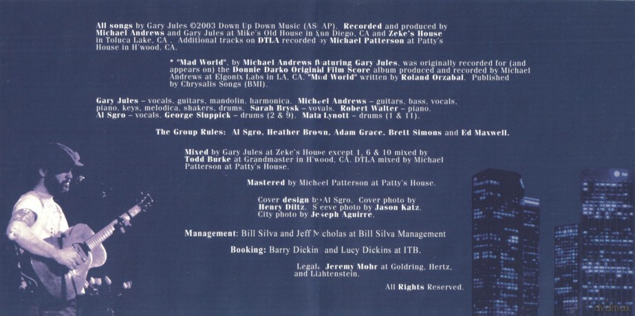 Gary Jules: Trading Snakeoil For Wolftickets [CD]
