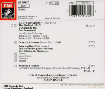 Igor Stravinsky: The Firebird [CD]
