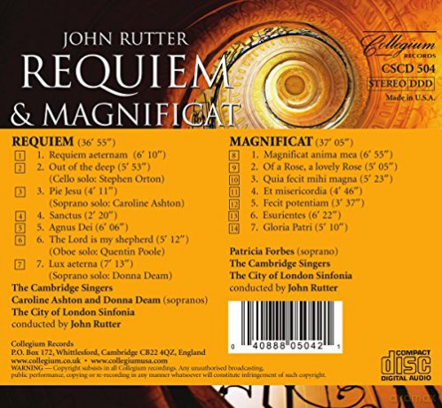 John Rutter: Requiem and Magnificat [CD]
