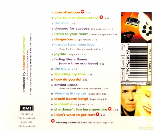 Roxette: Dont Bore Us: Get To The Chorus / Greatest Hits [CD]
